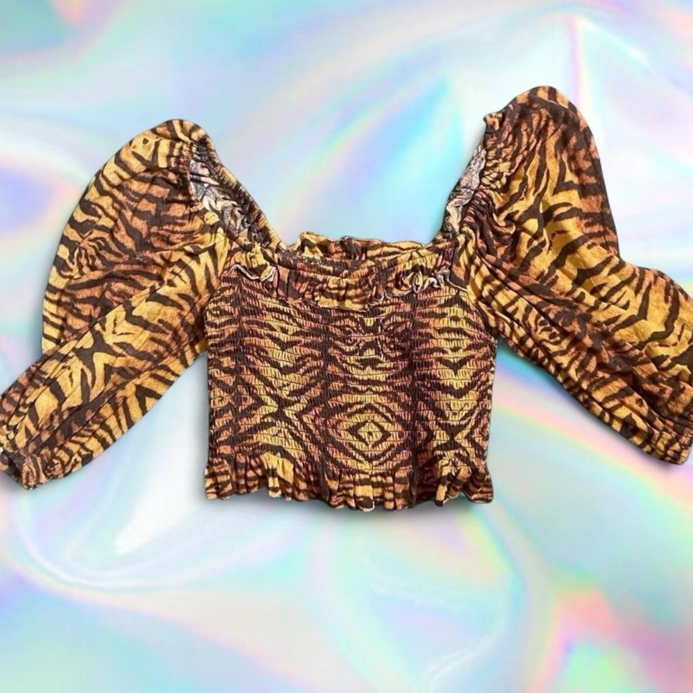 Urban Outfitters Animal Print Crop Top
